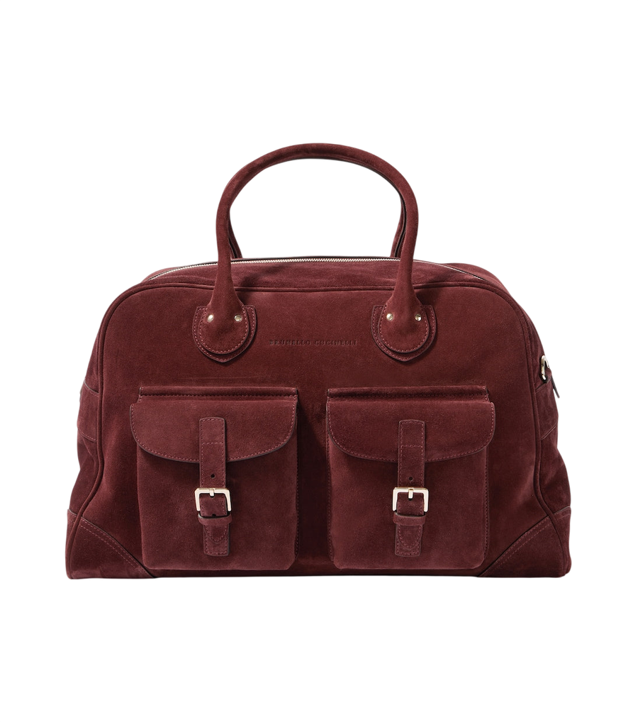 Brunello Cucinelli Suede duffel bag