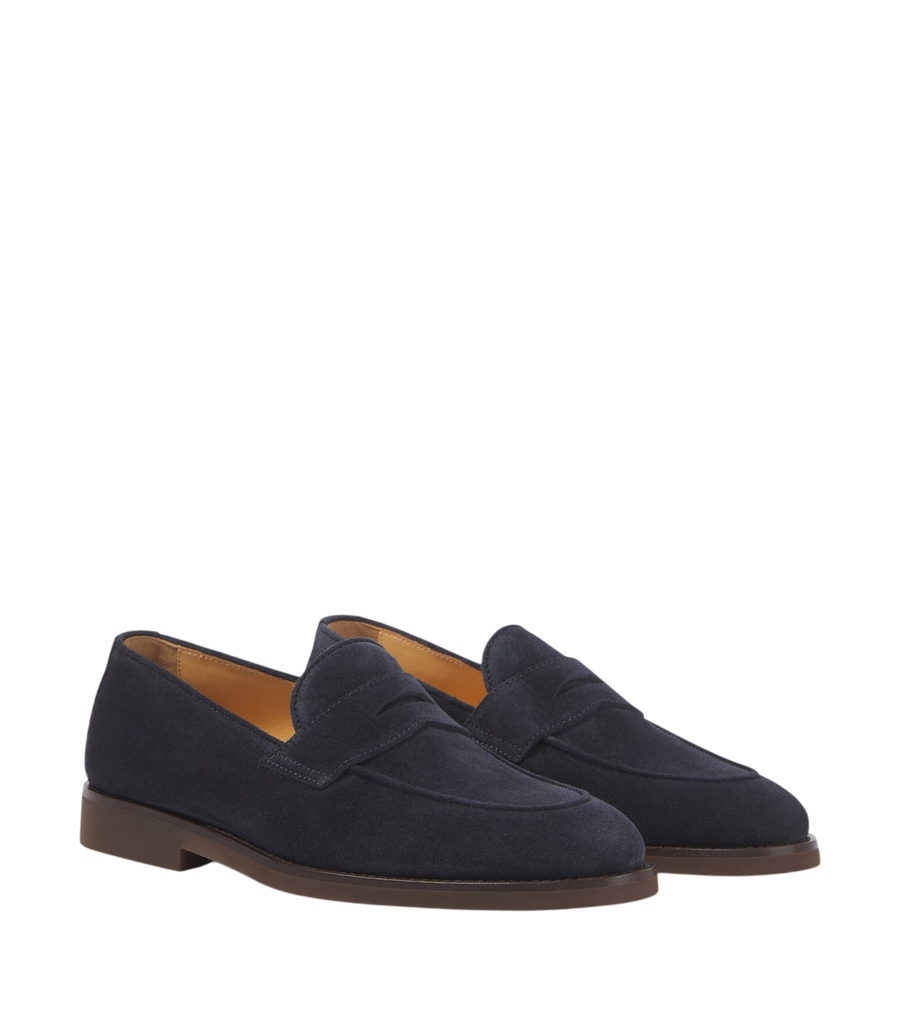 Brunello Cucinelli Suede penny loafers