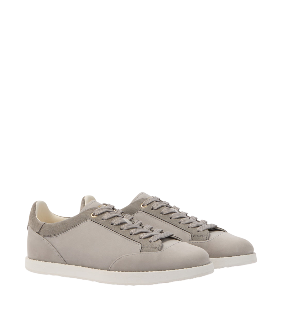Brunello Cucinelli Suede-trimmed leather sneakers