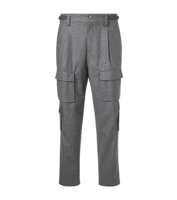 Brunello Cucinelli Virgin wool flannel cargo pants