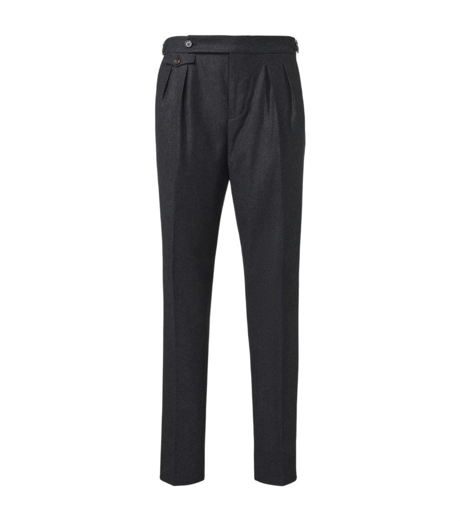 Brunello Cucinelli Virgin wool flannel slim pants
