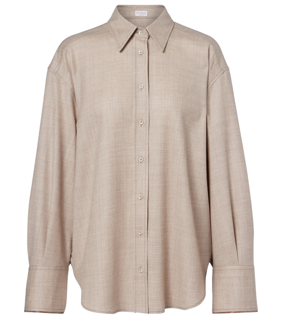 Chemise en laine vierge Brunello Cucinelli