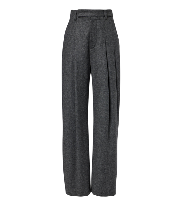 Pantalon large en laine et cachemire Brunello Cucinelli