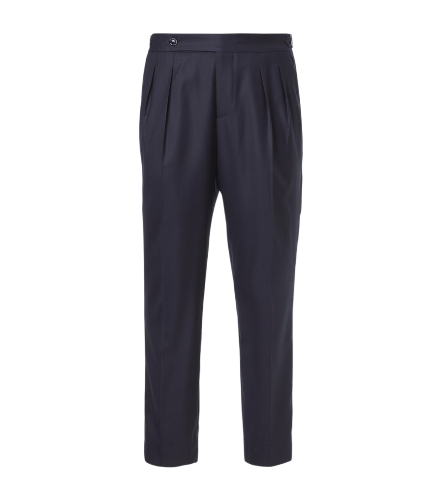Brunello Cucinelli Wool and silk straight pants