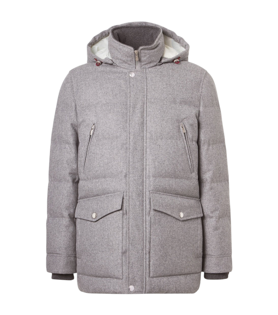 Brunello Cucinelli Wool flannel down jacket