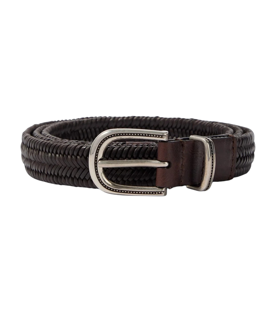 Brunello Cucinelli Woven Leather Belt