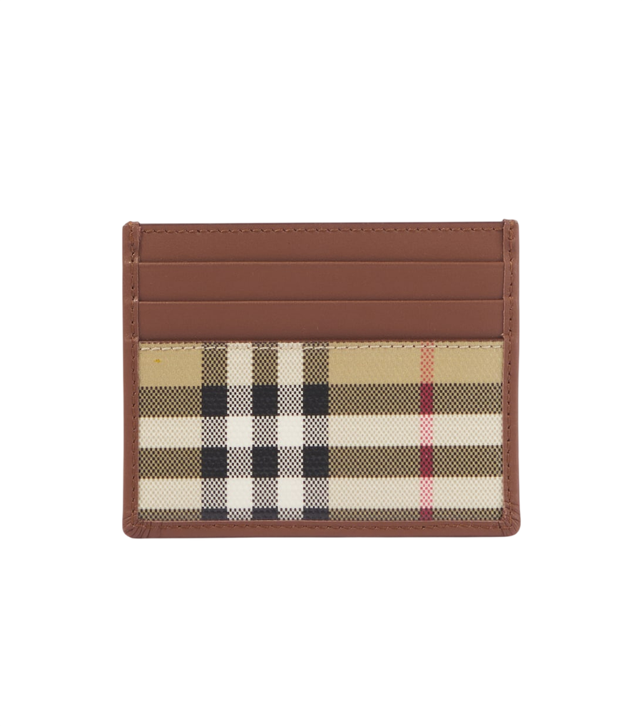 Burberry Check canvas card holder