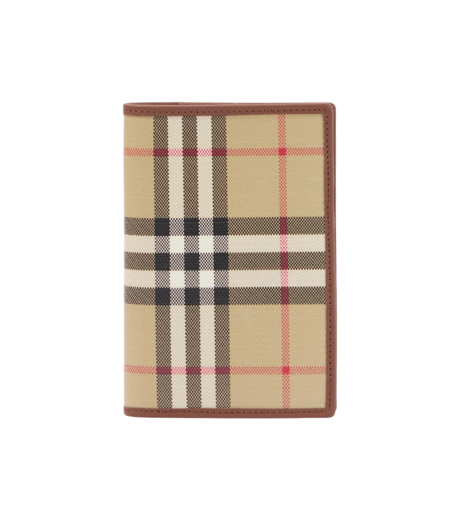 Burberry Check canvas passport holder