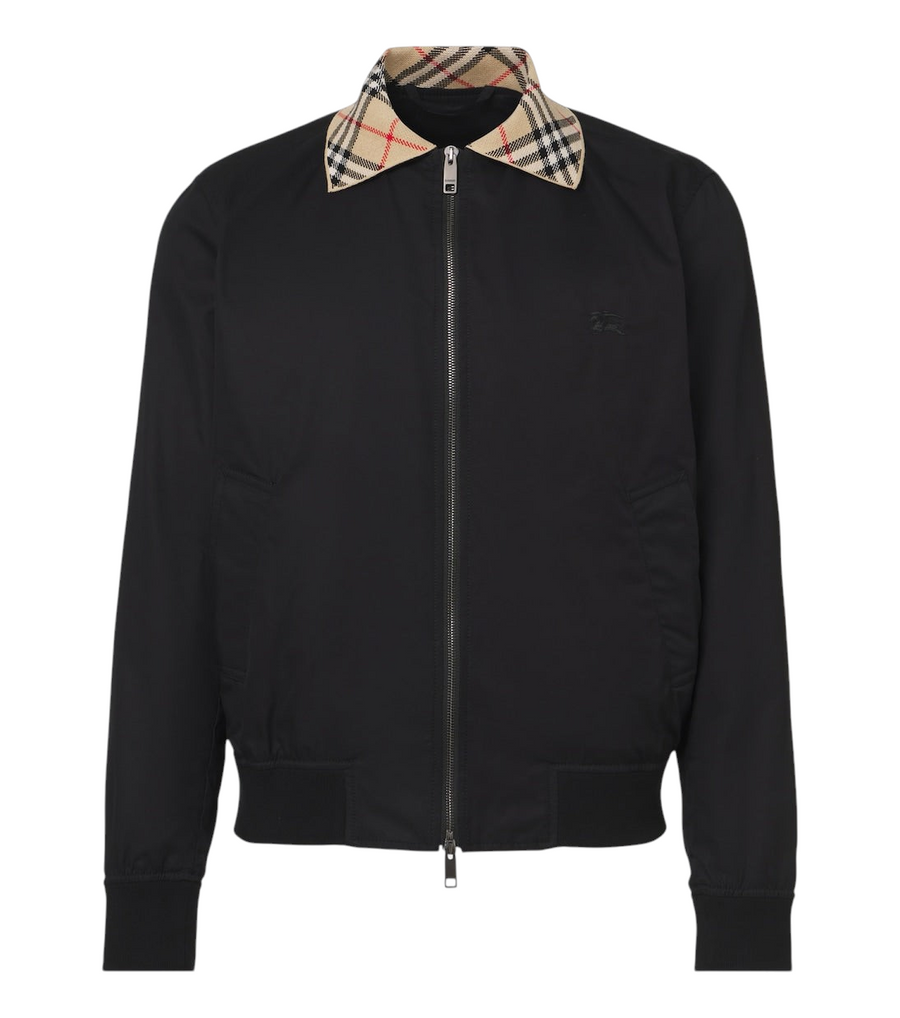 Burberry Check cotton blouson jacket