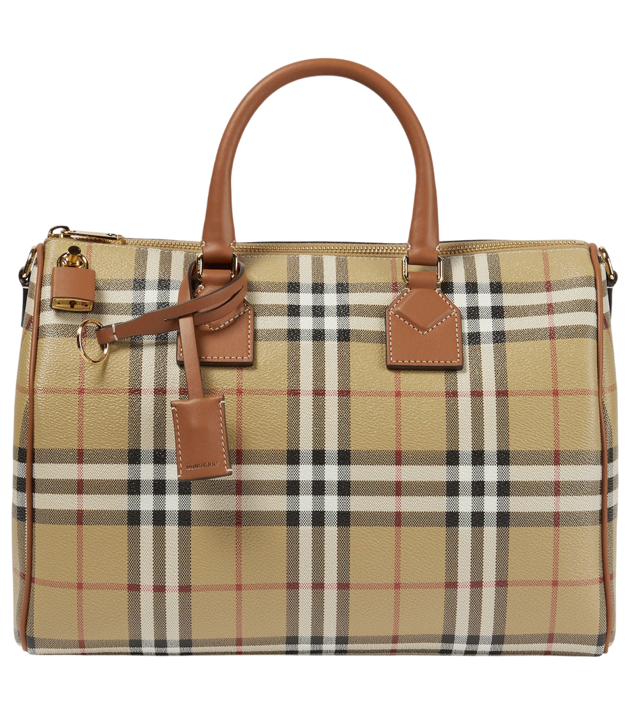 Burberry Check Medium canvas tote bag
