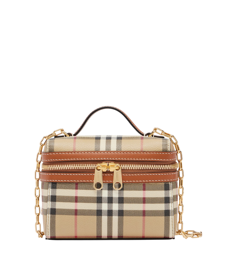 Burberry Check mini vanity bag