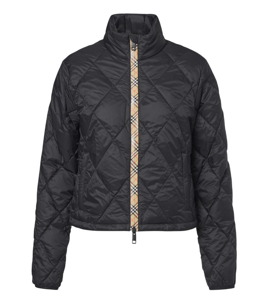 Burberry Check quilted puffer jacket