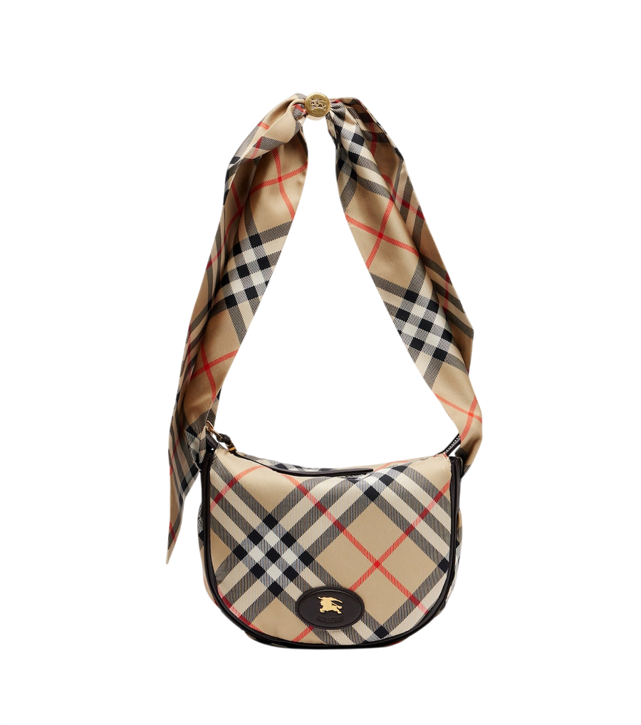 Burberry Check silk twill shoulder bag