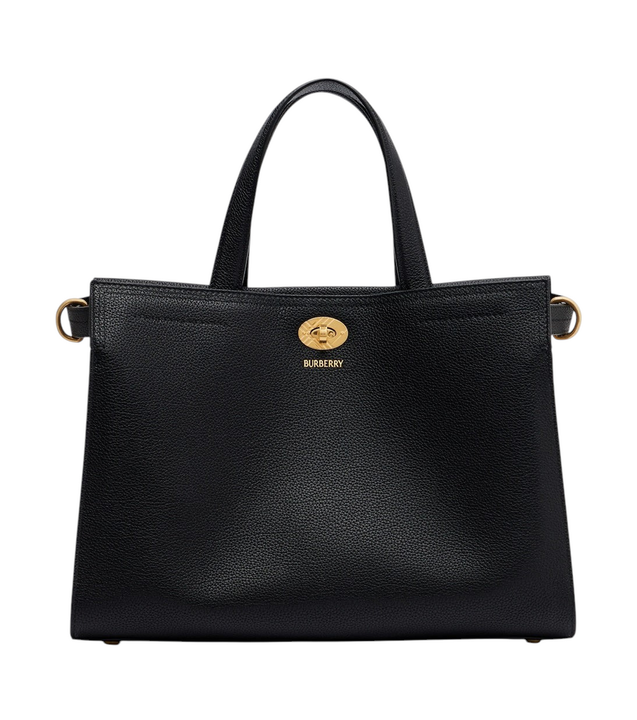 Burberry Check Small leather top-handle bag