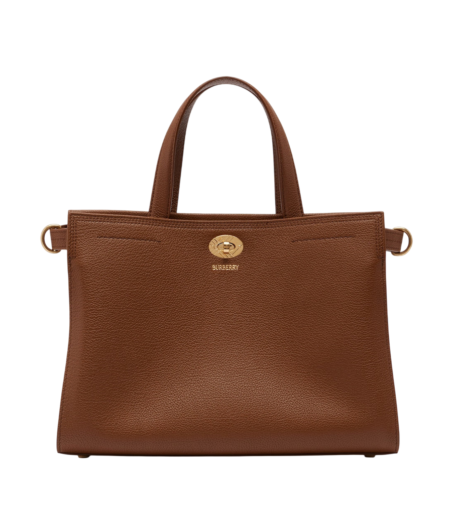 Bolso pequeño de mano con detalle de cuadros Burberry en piel