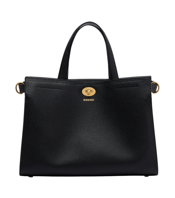 Burberry Check Small leather top-handle bag