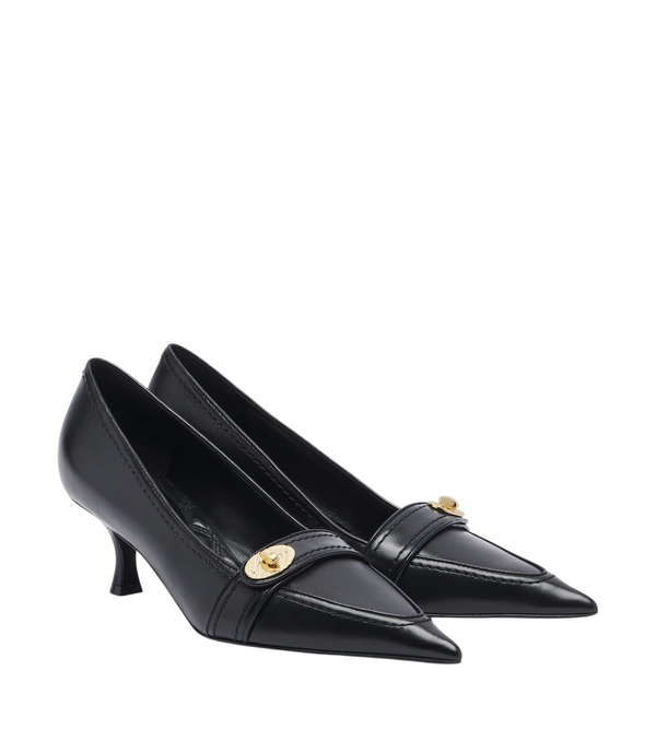 Burberry Cotswolds leather pumps