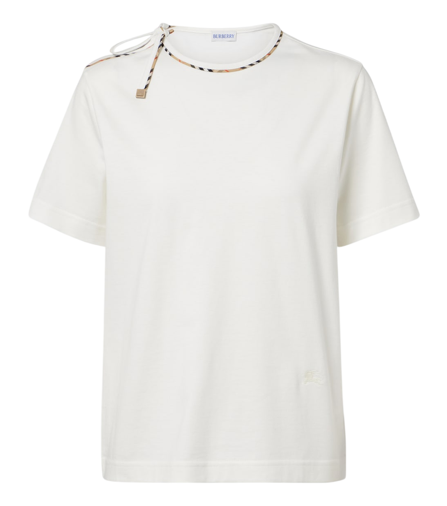 Camiseta de punto de algodón de Burberry