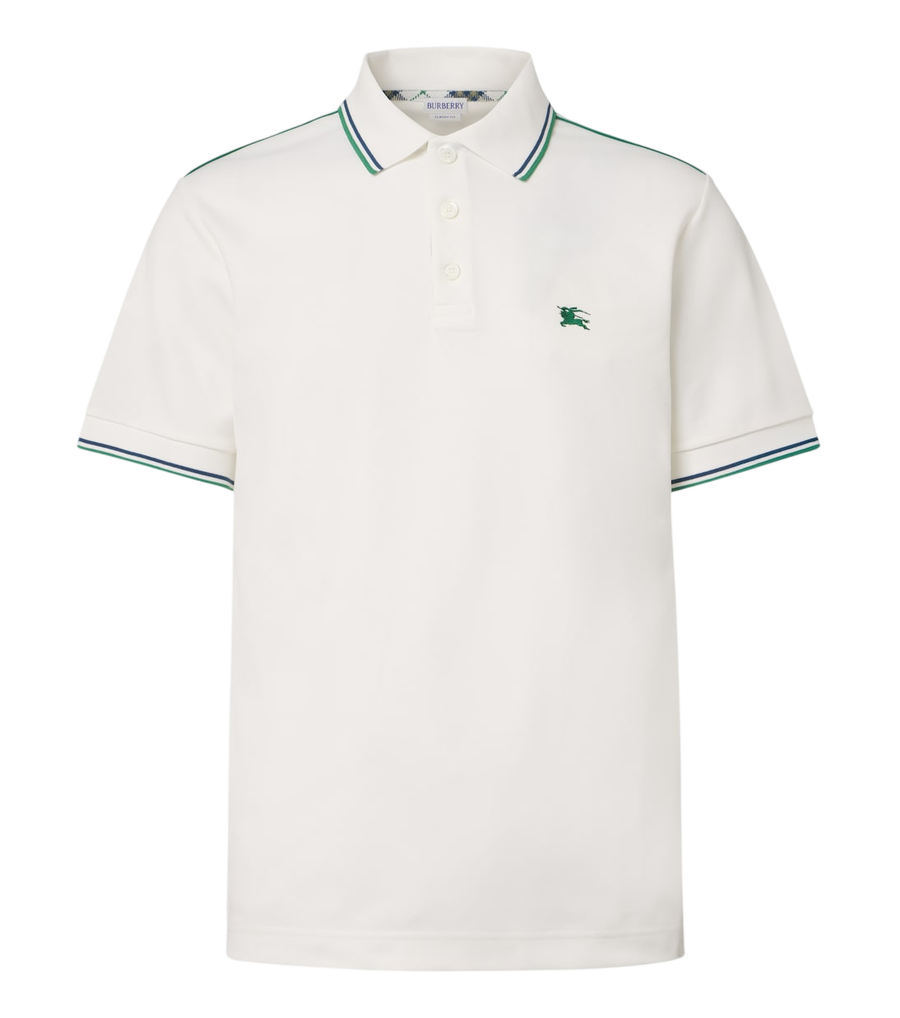 Burberry EKD cotton-blend piqué polo shirt