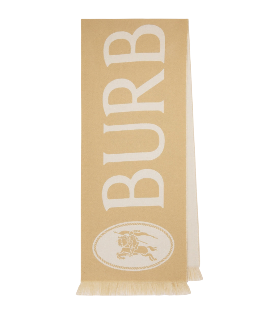 Burberry Logo wool scarf