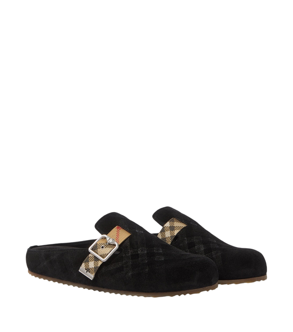Zoccoli in pelle scamosciata Urchin Burberry