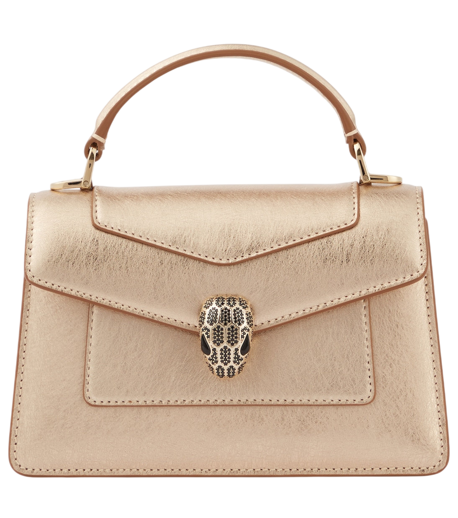 Mini sac cabas Bvlgari Serpenti Forever en cuir