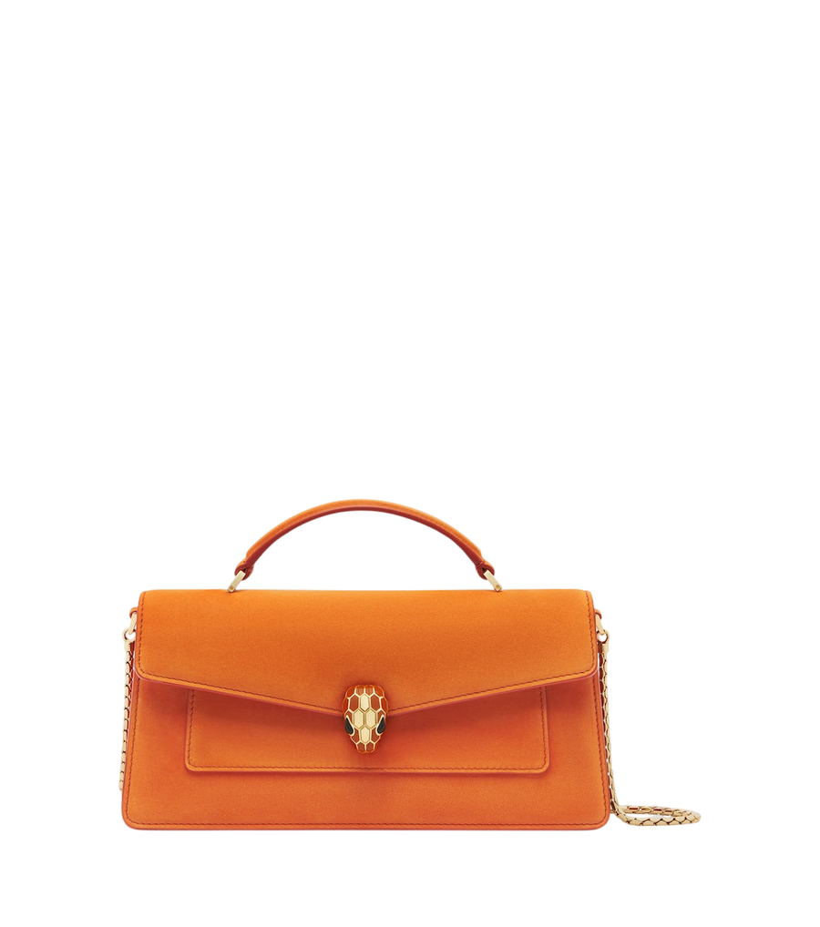 Bolso de mano pequeño Bvlgari Serpenti Forever de piel