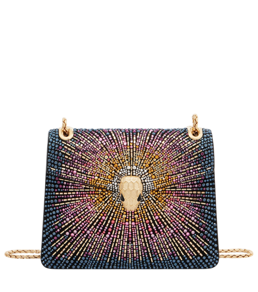 Bvlgari Serpenti Forever Small suede crossbody bag