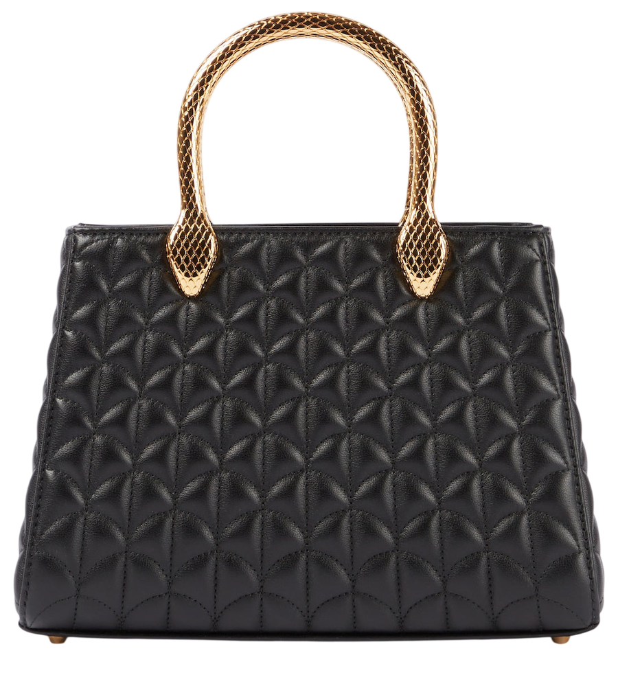 Bvlgari Serpentine Duo leather top-handle bag