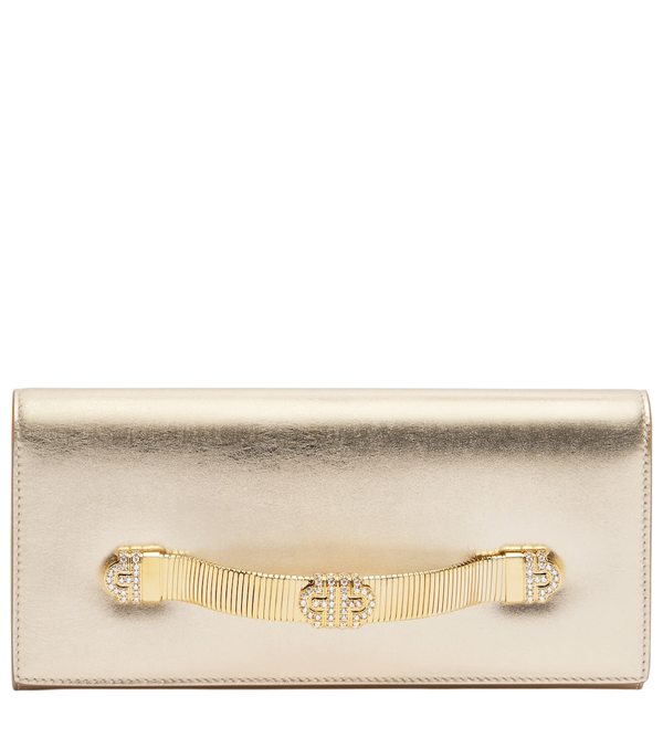 Bolso de mano de piel con adorno Tubogas de Bvlgari