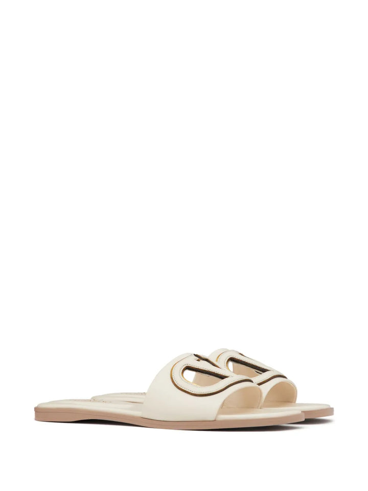 Valentino Garavani V-Logo Cut-Out Sandals