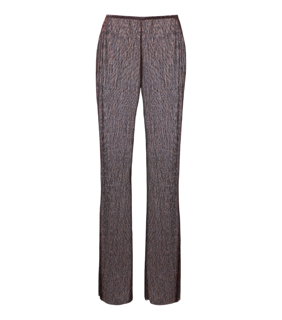 Cala de la Cruz Dries knitted lamé wide-leg pants