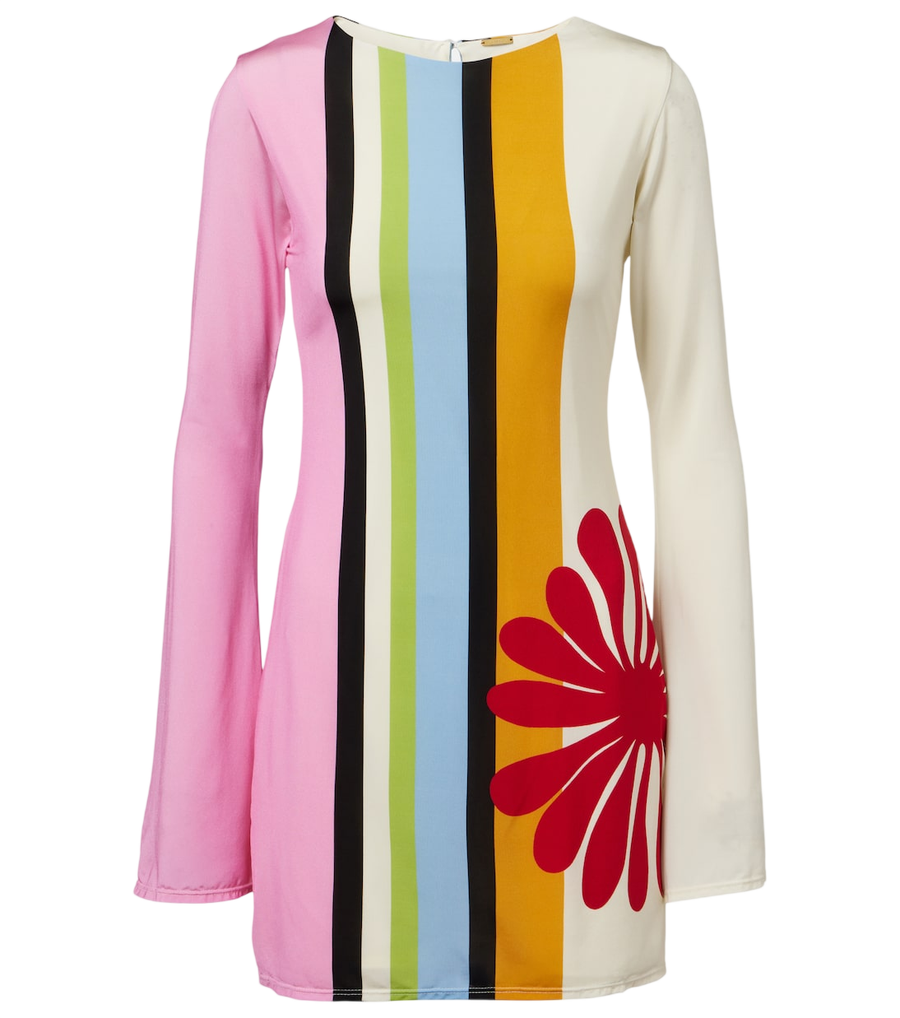 Mini-robe à rayures florales Maisha de Cala de la Cruz