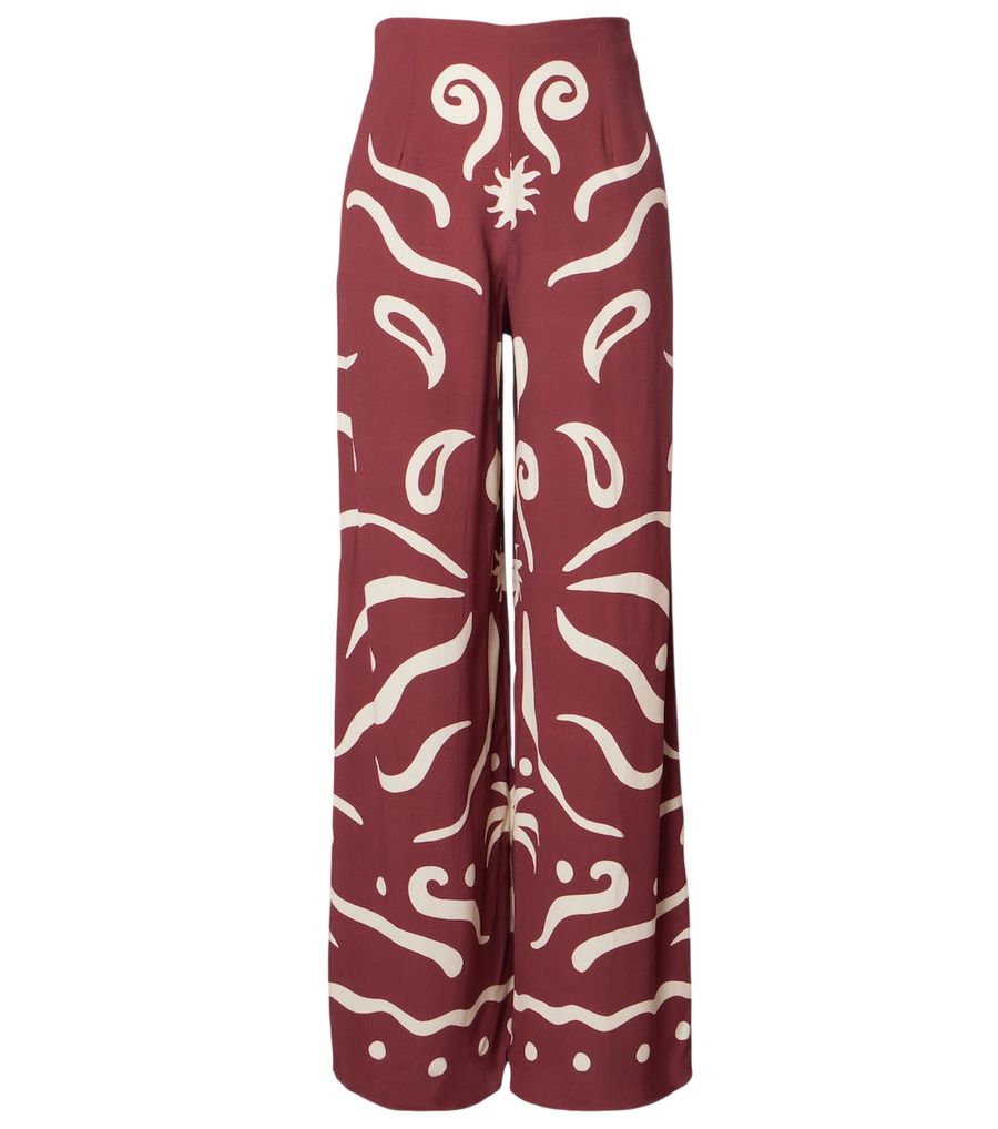 Cala de la Cruz Toya printed wide-leg pants