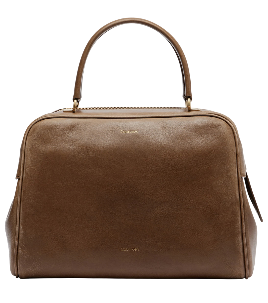 Calvin Klein Collection America Medium leather bowling bag