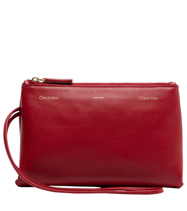 Calvin Klein Collection Bolsa de mão Essential Case Mini em couro