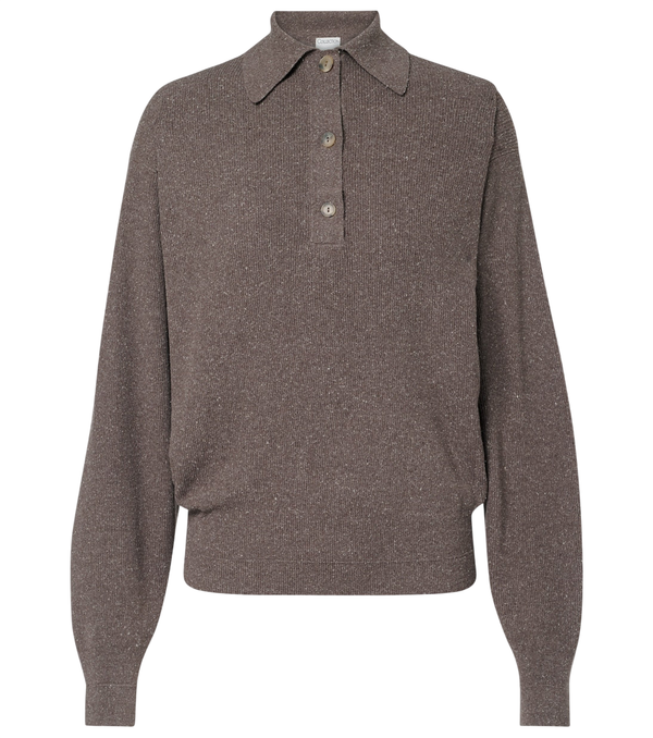 Calvin Klein Collection Helga silk polo sweater