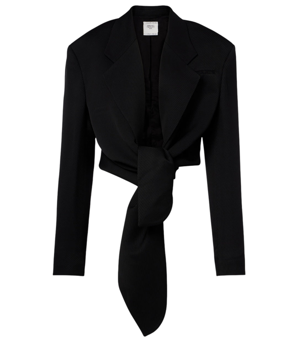Calvin Klein Collection Petunia striped cropped jacket