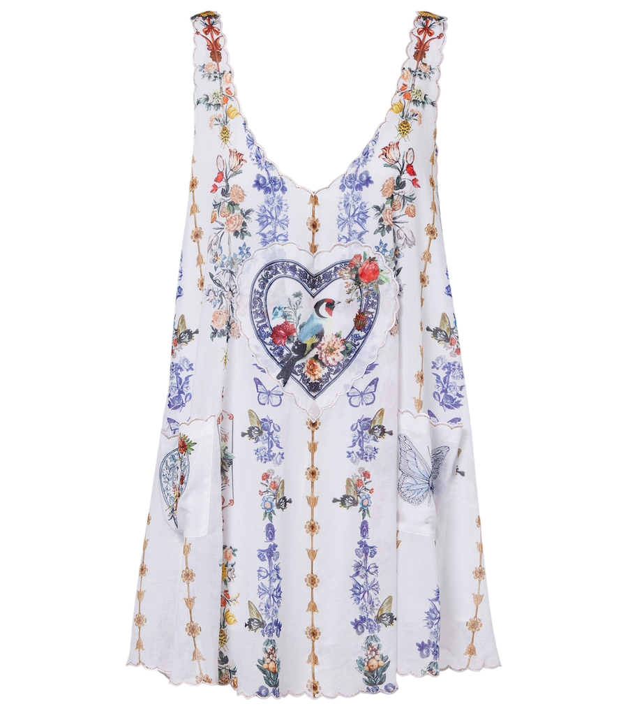 Camilla Printed cotton minidress