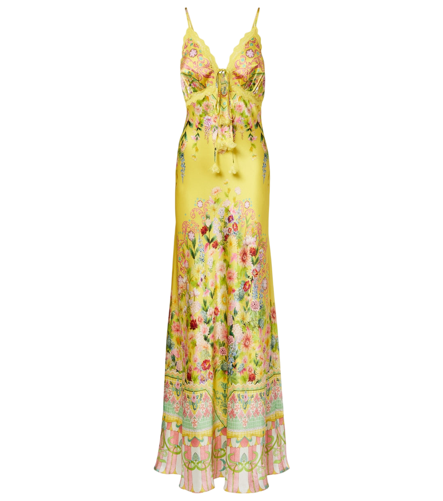 Camilla Printed silk charmeuse maxi dress