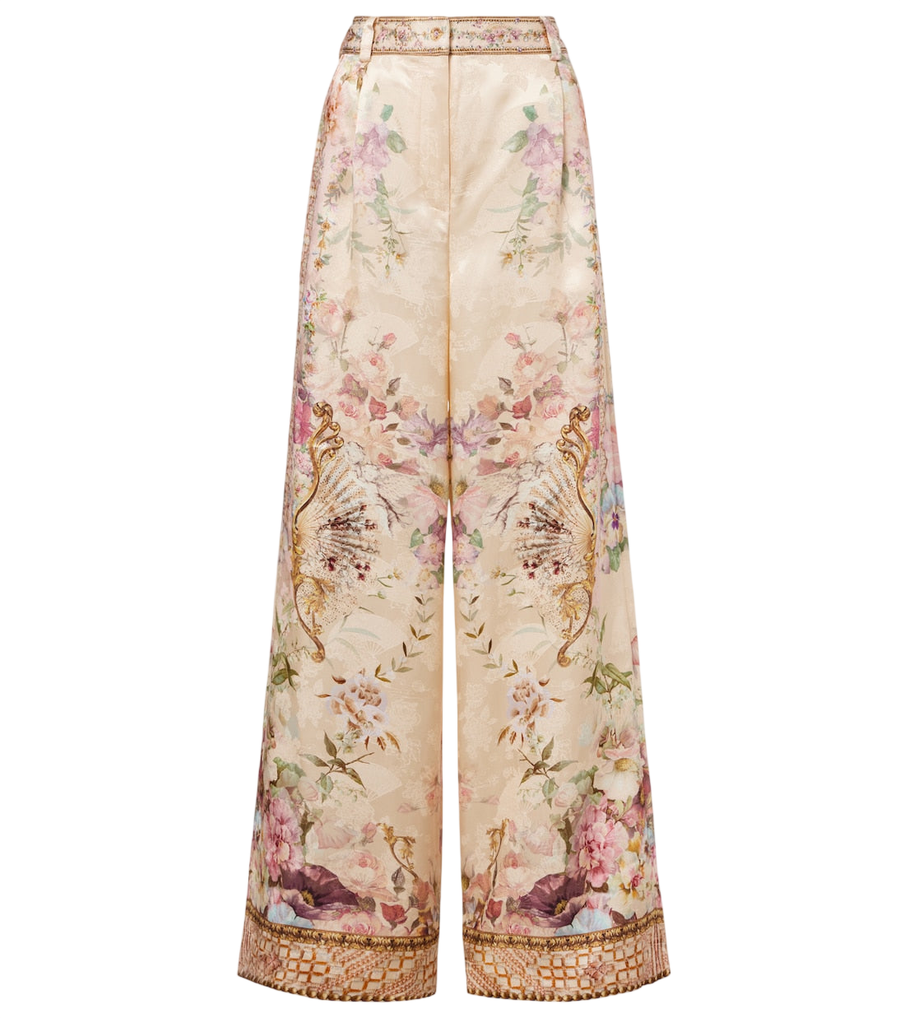 Camilla Printed wide-leg pants