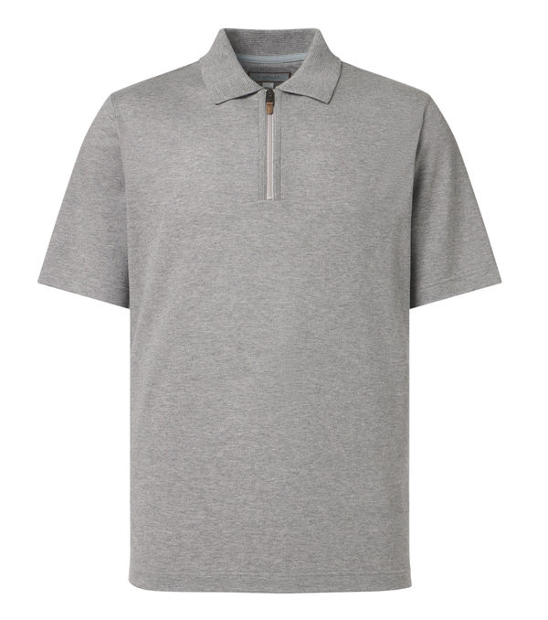 Canali Cotton and cashmere polo sweater