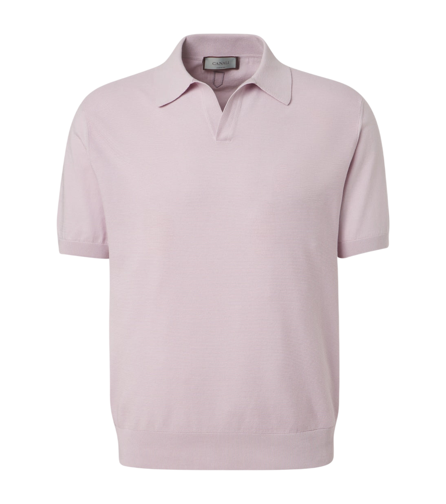 Canali Cotton and silk polo shirt