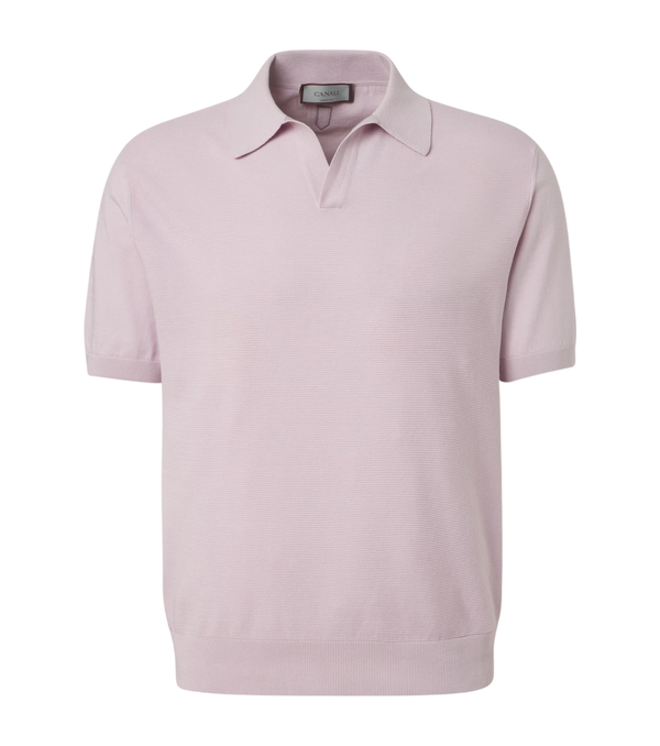 Canali Cotton and silk polo shirt
