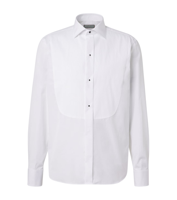 Canali Cotton tuxedo shirt