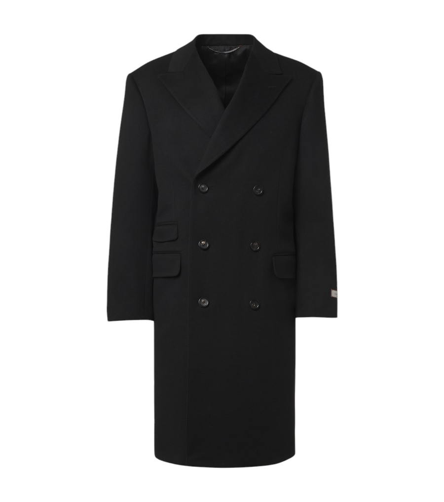 Canali Double-breasted wool and cashmere coat