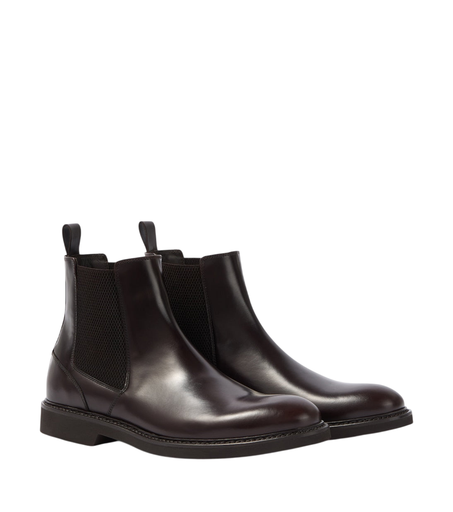 Canali Leather Chelsea boots