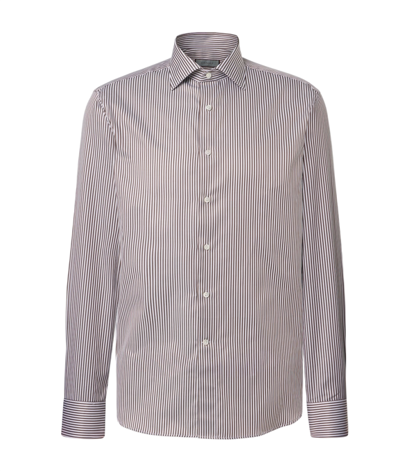 Canali Striped cotton shirt