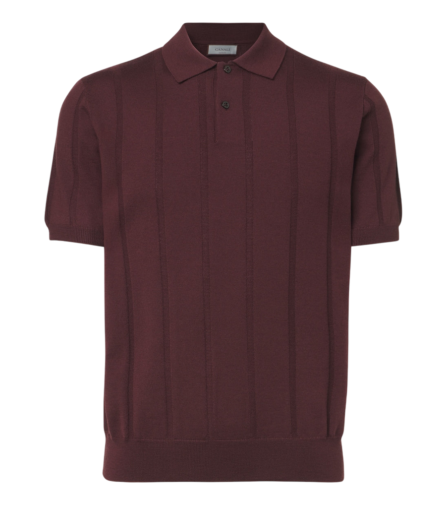 Canali Virgin wool polo shirt