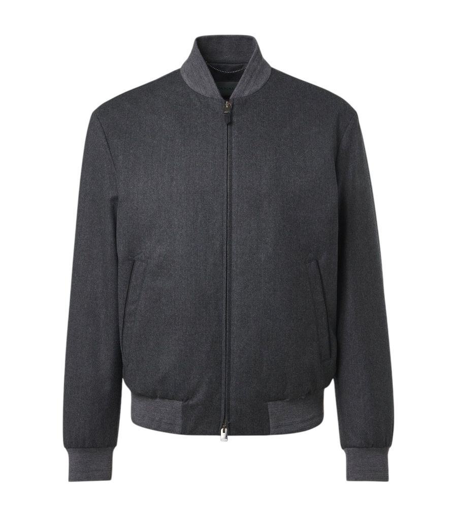 Canali Wool bomber jacket